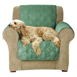 Furniture Friend Microfiber Non-Skid Chair Furniture Protector Sea Glass - Sure Fit, Green
