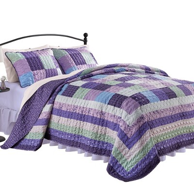 Collections Etc Daphne Oversized Patchwork Quilt