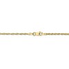 Black Bow Jewelry 1.8mm, 10k Yellow Gold Lightweight D/C Rope Chain Anklet - 3 of 4