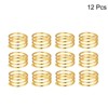Unique Bargains Dining Table Decoration Alloy Decorative Reusable Smooth Surface Napkin Rings 12 Pcs - 3 of 4