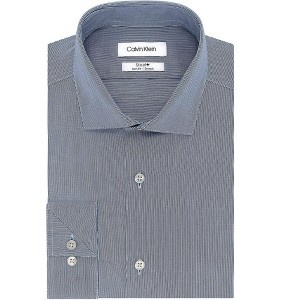 Calvin Klein Mens Non-Iron Stretch Button Down Dress Shirt - 1 of 1