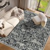 Washable Rug for Living Room, Modern Tiger Woodcut Print Rug - 3 of 4