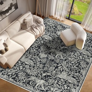Modern Abstract Tiger Pattern Area Rugs For Living Room Bedroom Indoor Washable Low Pile Non Slip Carpet Soft Lightweight Easy Care Rug Home Decor - 1 of 4