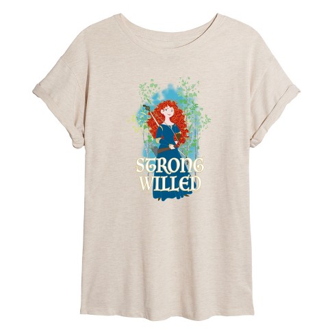 Women's - Disney - Merida Strong Willed Oversized Graphic T-Shirt - image 1 of 4