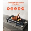 VEVOR Reversible Grill/Griddle, 14x8.5 inch Pre-Seasoned Cast Iron Griddle, Portable Rectangular Pan with Handle, Family Cookware, Black - 4 of 4