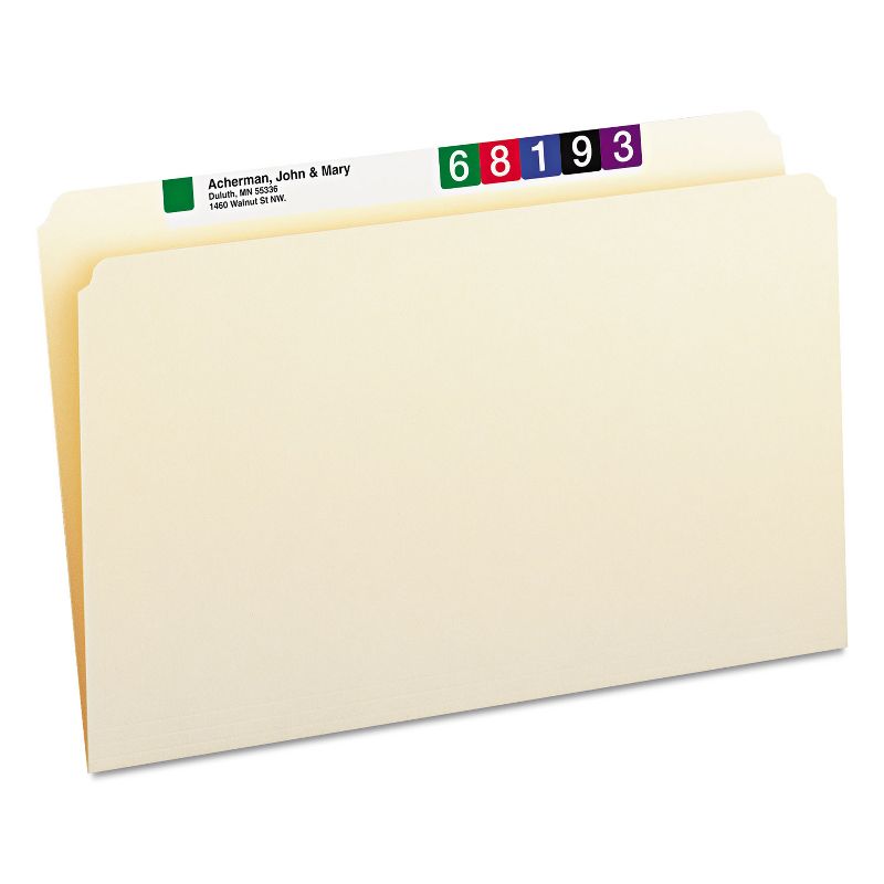 Smead File Folders Straight Cut One-Ply Top Tab Legal Manila 100/Box 15300, 2 of 9