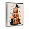 Stupell Industries Boo Crows & Pumpkins Floating Frame Canvas Art - 2 of 4