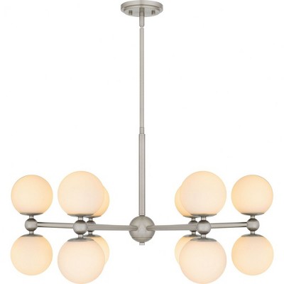 Quoizel Lighting Elser 12 - Light Chandelier in  Brushed Nickel