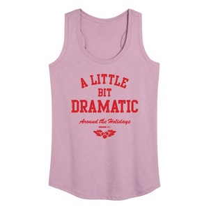 Women's - Mean Girls - Little Bit Dramatic Around Holidays Graphic Racerback Tank - 1 of 4