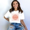 Simply Sage Market Women's Checkered Mama Flowers Short Sleeve Garment Dyed Tee - 2 of 2