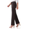 Rekucci Women's Smart Stretch Straight Leg Dress Pants with Zipper Closure – Office to Evening Wear - Coffee Mix, 16 - 2 of 4