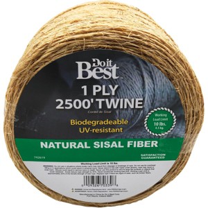 Do it Best  1-Ply x 2500 Ft. Tan Sisal Fiber Twine 742619 - 1 of 3