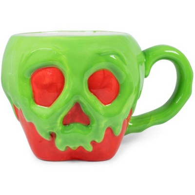 Silver Buffalo Disney Evil Queen Poison Apple Sculpted Ceramic Mug | Holds 20 Ounces