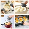 Kitcheniva Silicone Oven Pinch Mitts – Heat-Resistant, Anti-Scalding, Non-Slip Grip, Pinch Design, Ideal for Cooking & Baking, Gray, 1 Set - 3 of 3