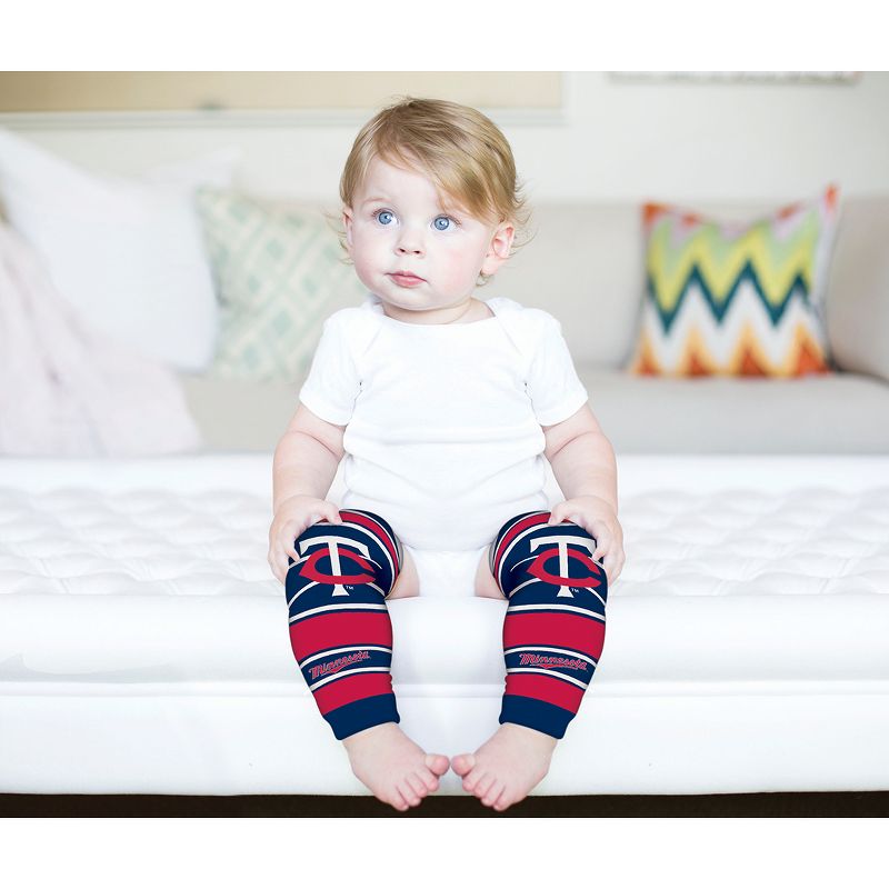 Baby Fanatic Officially Licensed Toddler & Baby Unisex Crawler Leg Warmers - MLB Minnesota Twins, 4 of 7
