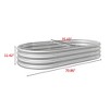 Okak Oval Metal Raised Garden Bed Durable Outdoor Planter Box for Vegetables, Flowers, Herbs, 89"/71"W, 2 Colors - 2 of 4