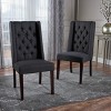MAYEERTY Set of 2 Classic Dining Chairs, Solid Frame Comfortable Seating, Dining Room - 2 of 4
