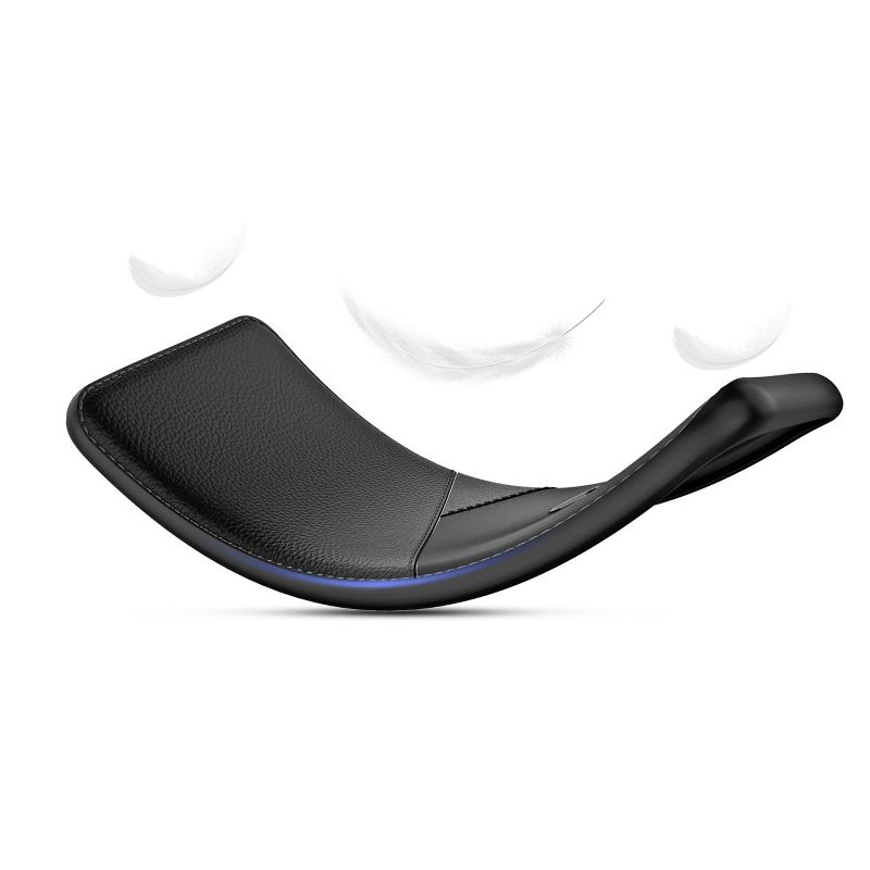 Reiko Apple iPhone 8 Plus TPU Leather Feel Case Leather Fit Flexible Slim Premium Case in Black, 2 of 5