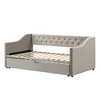 Twin Size Upholstered Daybed with Pop Up Trundle - 4 of 4