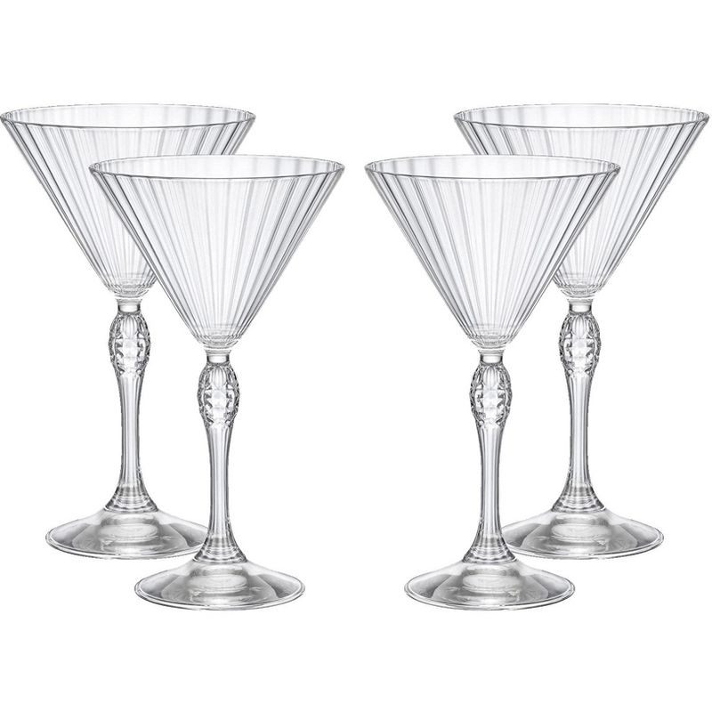 Bormioli Rocco America '20s 8.25 oz. Martini Glasses, 4-Piece, Clear, 1 of 5