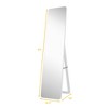 Costway Full Length Floor Mirror Frameless Wall Mounted Mirror Bedroom Bathroom White - 4 of 4