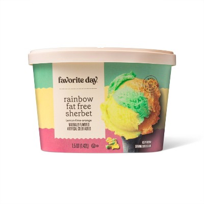 Rainbow Sherbet Ice Cream - 48oz - Favorite Day™