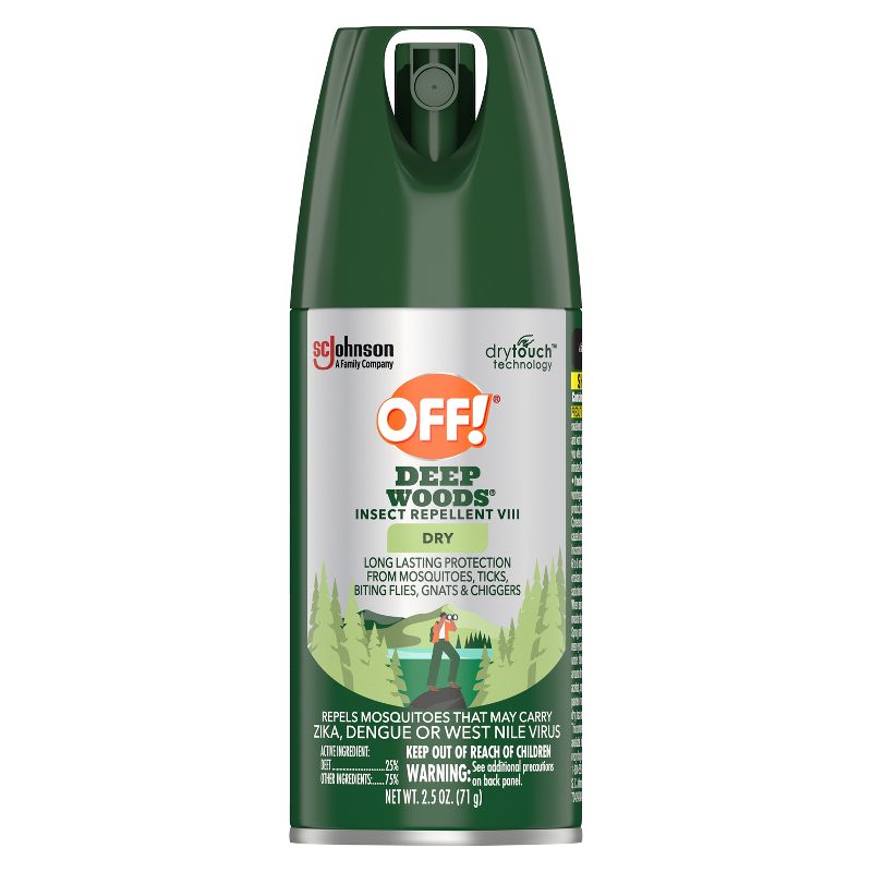 OFF! Deep Woods Mosquito Repellent Dry - 2.5oz, 1 of 18