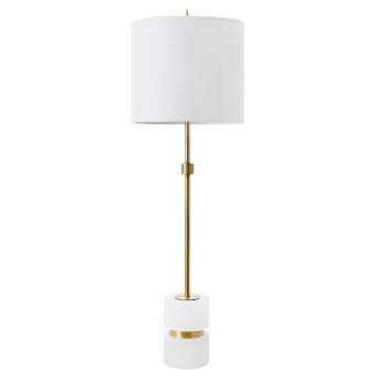 nuLOOM Charlotte 31" Marble Table Lamp Lighting - Bronze 31" H x 10" W x 10" D