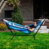 Vivere Double Cotton Hammock, Comfortable Daybed, Steel Stand, 9', Island Breeze - 4 of 4