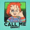 Seven Times Six Chucky T Shirt Call Me Horror Movie Mens Adult Front Back Graphic Print Green - 3 of 4