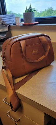 Igloo 15 Can Luxe Satchel Soft Sided Cooler Bag, Cognac Brown
