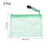 Unique Bargains PVC Waterproof Zipper Home Office Travel File Bags 3 Pcs - 2 of 4