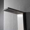 BWE 2-jet rain shower panel system with waterfall shower head and shower wand with LED light - 4 of 4