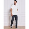 INSPIRE CHIC Men's Crew Neck with Pocket Short Sleeve Button Down Henley T-Shirt - 2 of 4