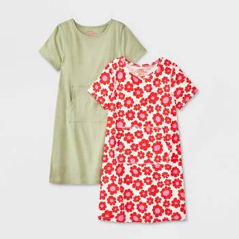 Girls' 2pk Adaptive Short Sleeve Dress - Cat & Jack™