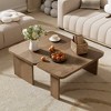 VYNXARIA Modular Minimalist Coffee Table Set with Versatile Splicing Design - 2 of 4