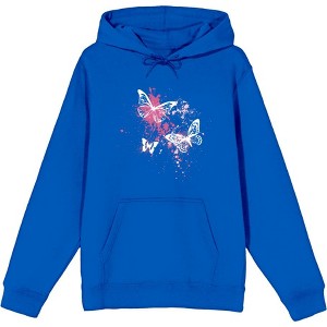 Celestial Tropics Butterfly  Adult Long Sleeve Hoodie - 1 of 2