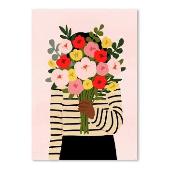 Americanflat Farmhouse Botanical Darling Valentine I By Victoria Borges By World Art Group Poster