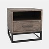 Jofran,East Hampton Distressed Solid Wood End Table - 3 of 4