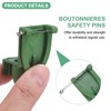 Unique Bargains Plastic Triangle Corsage Buttonhole Safety Pin Wedding - 2 of 4