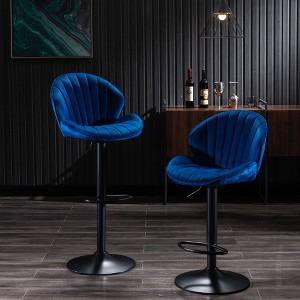 Bar Stools Set of 2 - Adjustable Barstools with Back and Footrest, Counter Height Bar Chairs for Kitchen - 1 of 4