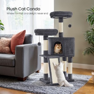 45.3-Inch Cat Tree Cat Tower for Indoor Cats with Scratching Post, Ramp, Perch, Spacious Cat Cave - 1 of 4