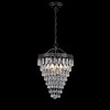 3-Light Bronze Crystal Dimmable Tiered Chandelier - 4 of 4
