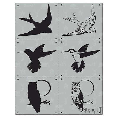 Stencil1 Bird Multipack 3ct - Layered Stencil 8.5" x 11"