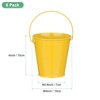 Unique Bargains Garden Galvanized Versatile Durable Bucket with Handle 6 Pcs - 3 of 4
