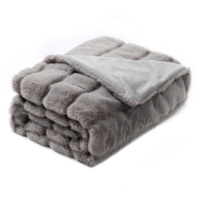 Cozy Bliss Plush Faux Fur Blanket, Ultra Soft Throw