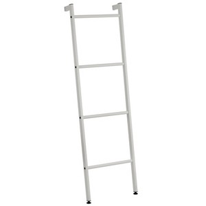 mDesign Metal Blanket & Towel Wall Ladder Rack for Bedroom/Bathroom, Light Gray - 1 of 4