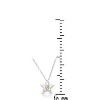 Guili Sterling Silver White Gold Plated Star Pendant Necklace with Yellow Tourmaline- A Stunning Celestial Accent to Enhance Any Outfit - 2 of 4