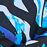 blue painterly leaves