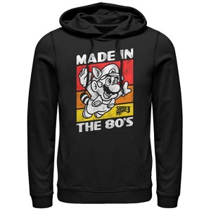 Men's Nintendo Raccoon Mario Made in the 80's Pull Over Hoodie - 1 of 4